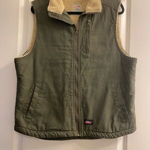 Dickies Tan Sherpa-Lined Vest